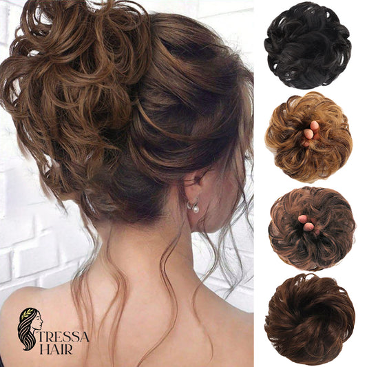 PREMIUM MESSY BUN HAIR SCRUNCHIES