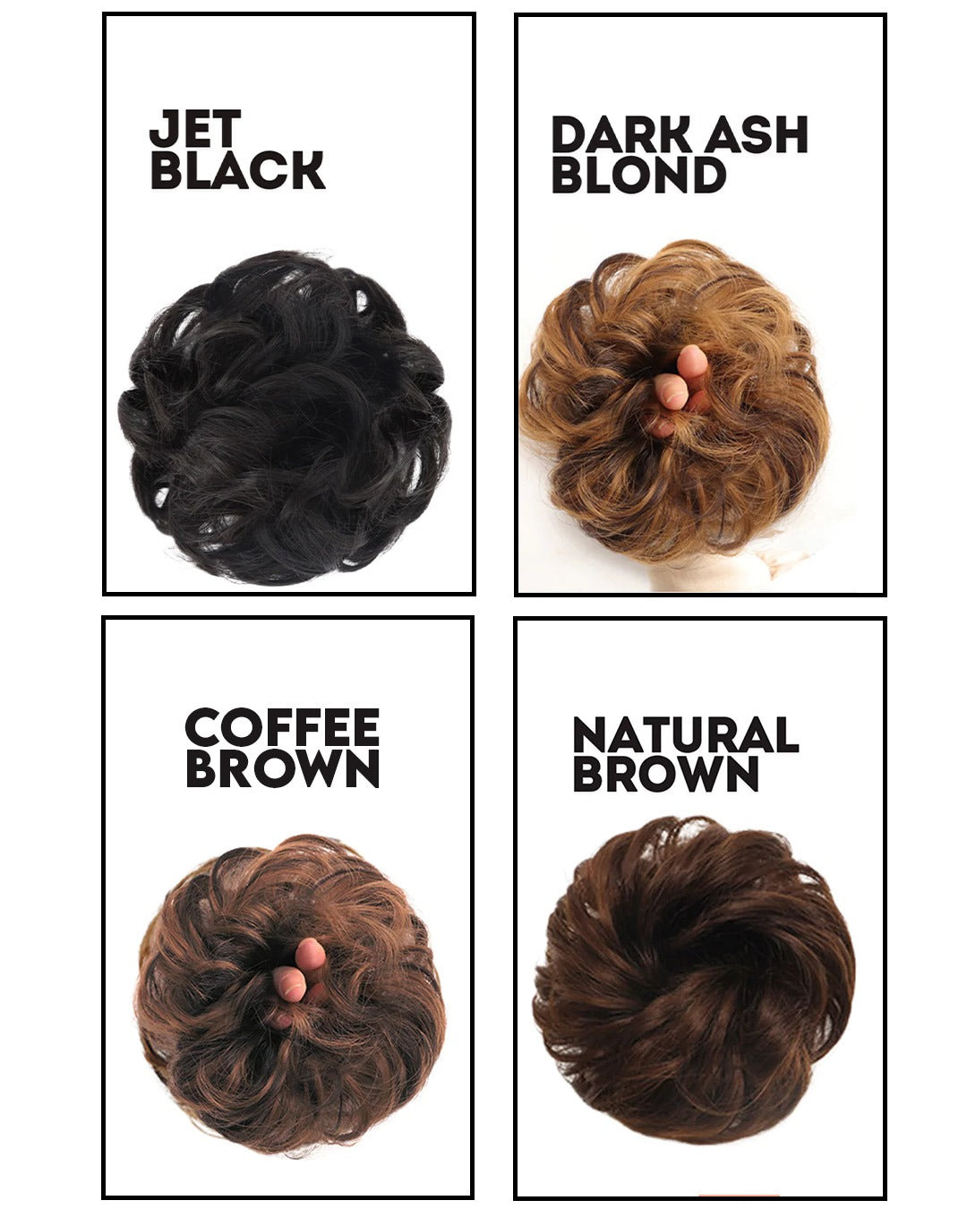 PREMIUM MESSY BUN HAIR SCRUNCHIES